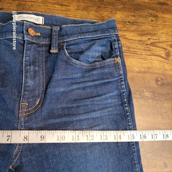 Madewell Jeans Size 28 High Riser Skinny Dark Wash Stretch Denim - Picture 6 of 10